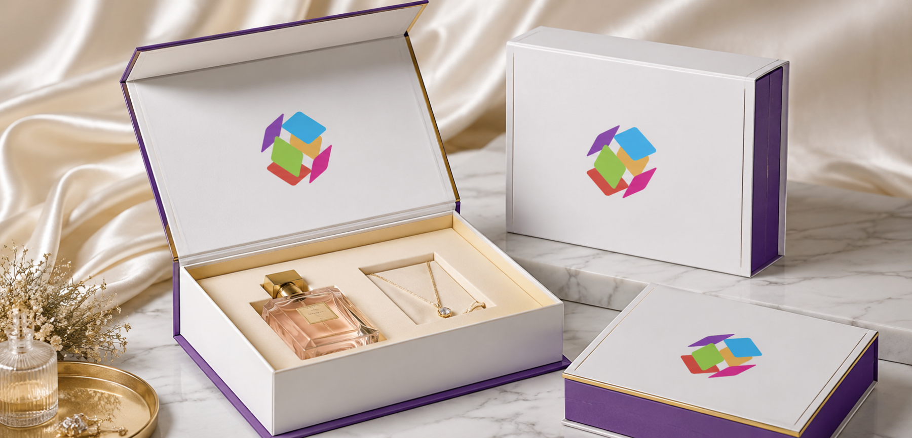Book-Style Magnetic Closure Boxes